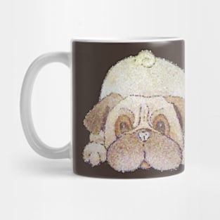 dog drawing play bowing cute pug Mug